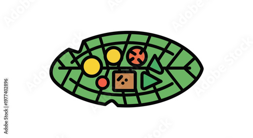 Sushi Roll Food Illustration.