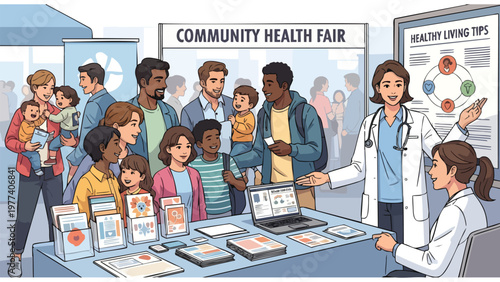 Community Health Fair Event, Medical Education, Patient Outreach, Wellness Promotion
