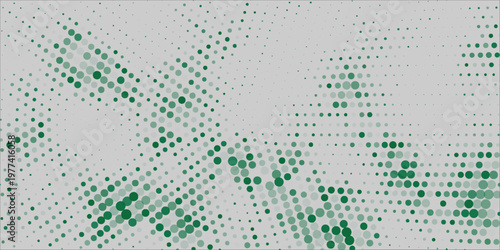 Green Soft Halftone Circle Dot Abstract Vector Background for comic  sport  banner.