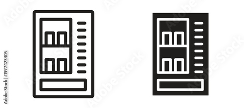 Vending machine icon vector design template and illustration EPS10.