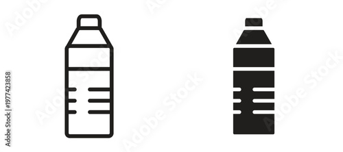 Water bottle icon vector design template and illustration EPS10.