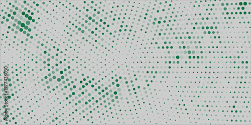 Green Soft Halftone Circle Dot Abstract Vector Background for comic  sport  banner.