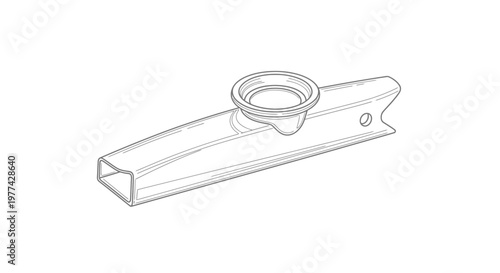 Precision machined metal part with circular hole