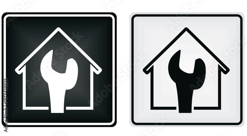 Home repair sign. vector illustration