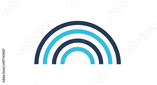 Modern Abstract Rainbow Graphic Design For Branding