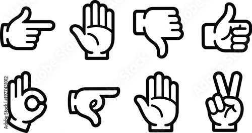 Collection of hand gesture for communication and expression