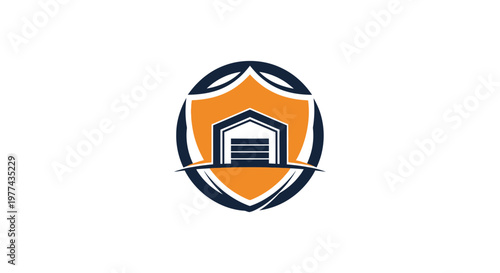 Modern Garage Security Logo Design Showcasing Protection And Safe Storage Concepts