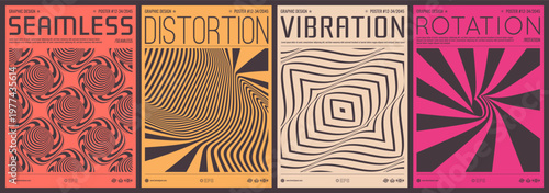 Abstract striped background. Optical illusion. Tunnel. 3d vector illustration for brochure, magazine, poster, presentation, flyer or banner.