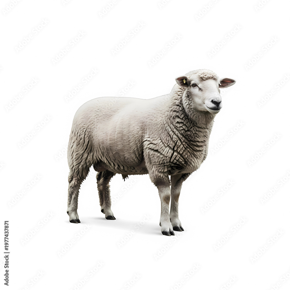 Obraz premium sheep isolated on white background