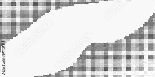 Abstract halftone wave dotted background. Futuristic twisted grunge pattern, dot, circles.  Vector modern optical pop art texture for posters, business cards, cover, labels mock-up, stickers layout