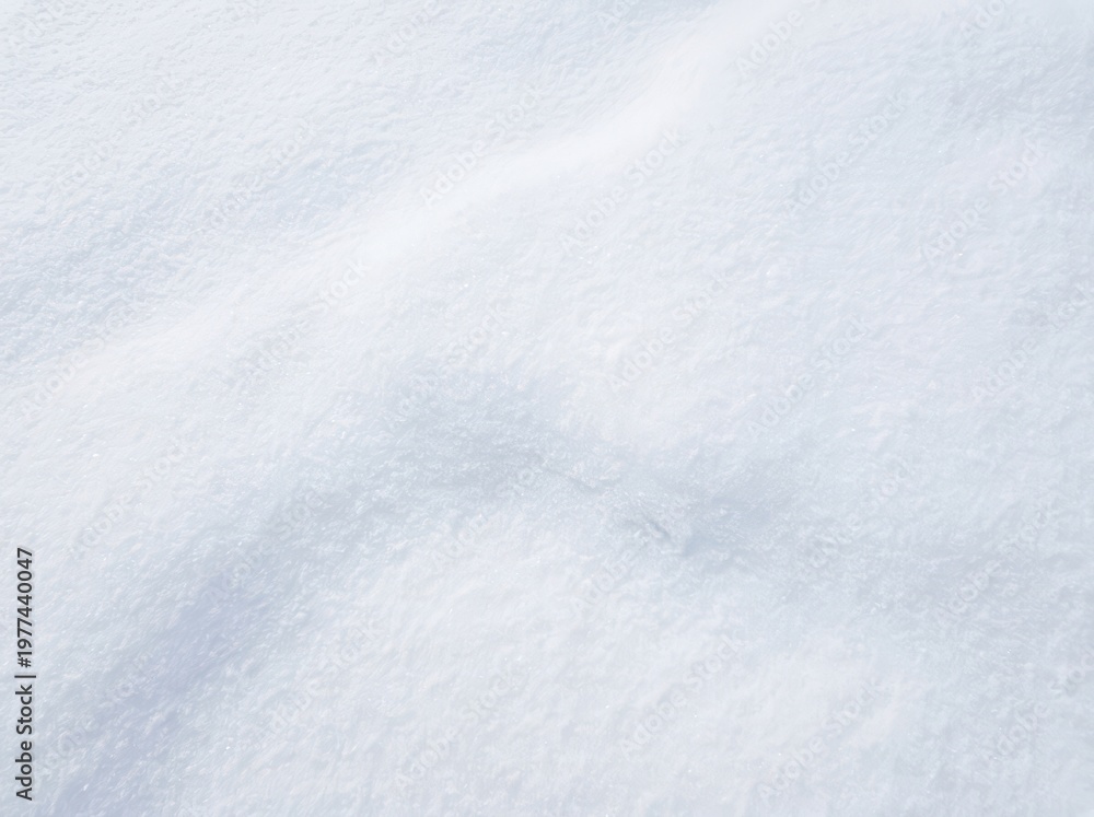 Obraz premium Softly textured surface of fresh white snow with subtle shadows and gentle light