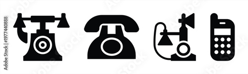 Telephone Communication Devices and Call Technology Symbol Set