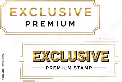 Exclusive Premium Stamp and Emblem for Luxury Goods and High-End Services