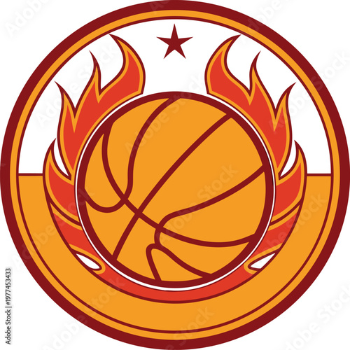 Basketball Sport Game Equipment Illustration. Basketball Ball And Hoop Game Concept. Basketball Player Action Sport Scene. Basketball Court Match Play Concept. Basketball Championship Game Theme.