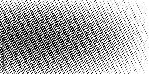 Set of halftone dots gradient pattern texture isolated on white background. Straight dotted spots using halftone circle dot raster texture. Vector blot half tone collection.
