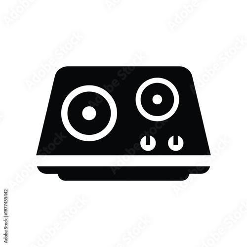 Modern electric cooktop with four burners, sleek black design, and smooth surface, ideal for contemporary kitchens