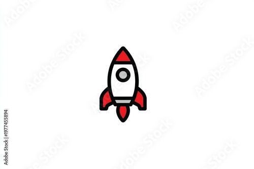startup accelerator logo with rocket icon