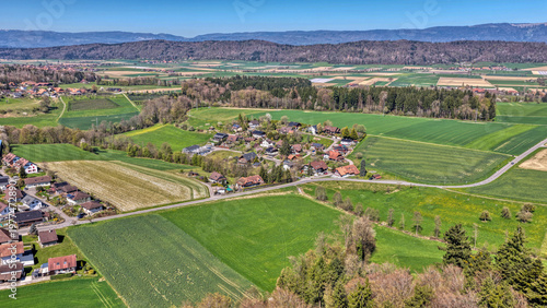 Etzelkofen, Berner Mittelland, Schweiz, Luftaufnahme, April 2026