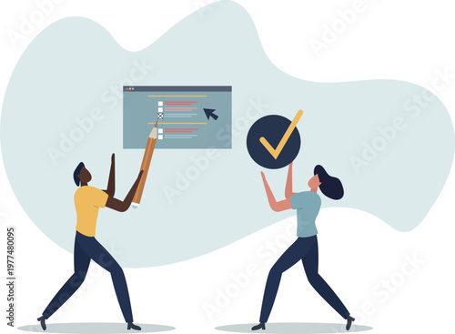 Online ADHD test to examine attention deficit syndrome.person's life situation and his activities.