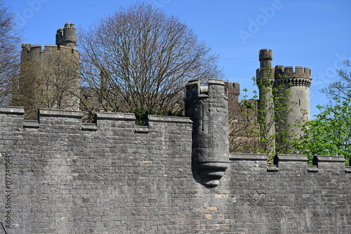 Outer wall of a Castle in West Sussex. 
