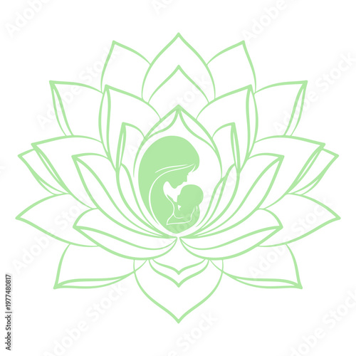 Happy Mother's Day Vector Illustration with Beautiful Floral Wreath and Elegant Typography. Greeting Card Design with Pink Flowers, Hearts, and Leaves for Mom's Birthday, Poster, and Social Media.