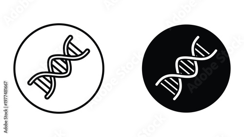Contrast of dna helix designs on different backgrounds for genetic studies
