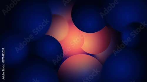 Abstract Gradient Bubble Lights Background