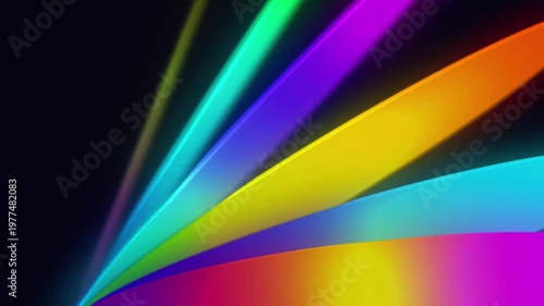 Rainbow Light Rays Spectrum Abstract Background