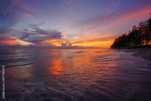 sunrise over the sea