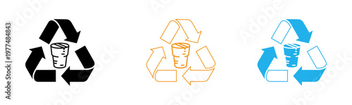 Recycling symbols plastic and paper a visual guide to waste sorting