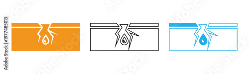 Capillary action illustration water behavior in narrow tubes