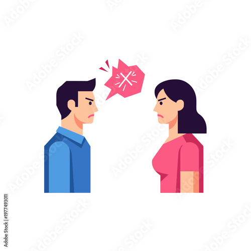Couple Arguing, Relationship Conflict, Disagreement, Communication Breakdown