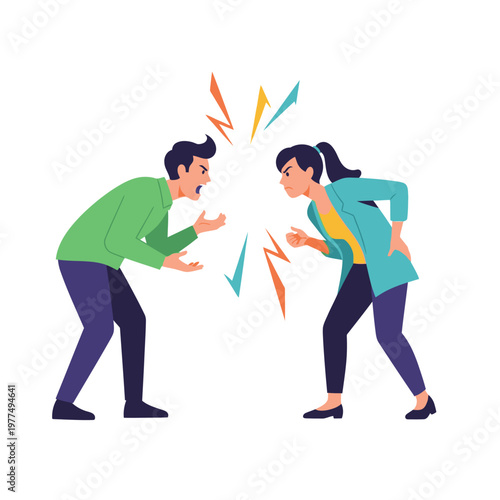 Angry Couple Arguing, Conflict, Disagreement, Relationship Problems, Stress, Communication Breakdown
