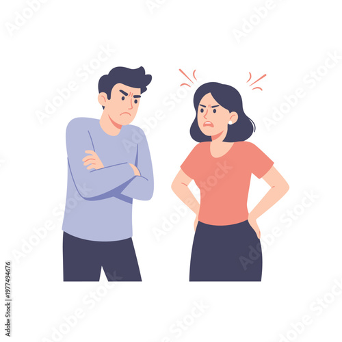 Angry Couple Arguing, Disagreement, Conflict, Relationship Problems, Frustration