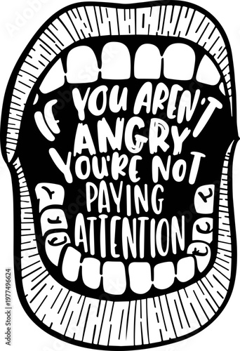 If You Aren’t Angry Pay Attention svg, feminist svg, glowforge svg