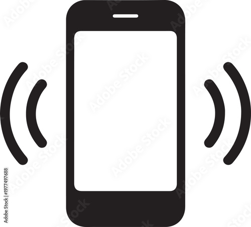 Vibrating Smartphone Icon mobile cell