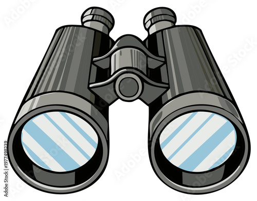Pair of Binoculars: Adventure, Exploration, Navigation, Search, Discover, Observation, Spyglass