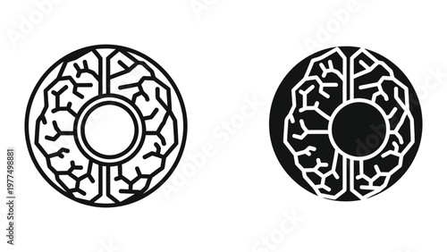 Intricate circular patterns with central void and branching designs