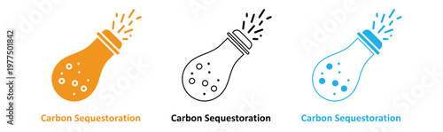Carbon sequestration illustration depicting capture transport and storage processes