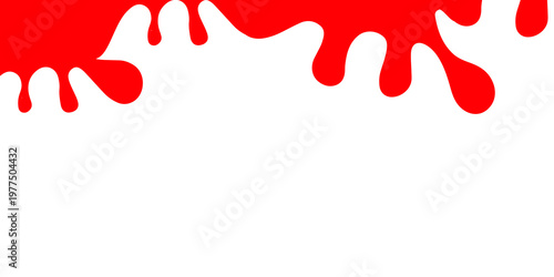 фотографія A red liquid splatter