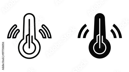 Comparison of thermometer signals with different wi-fi indicators