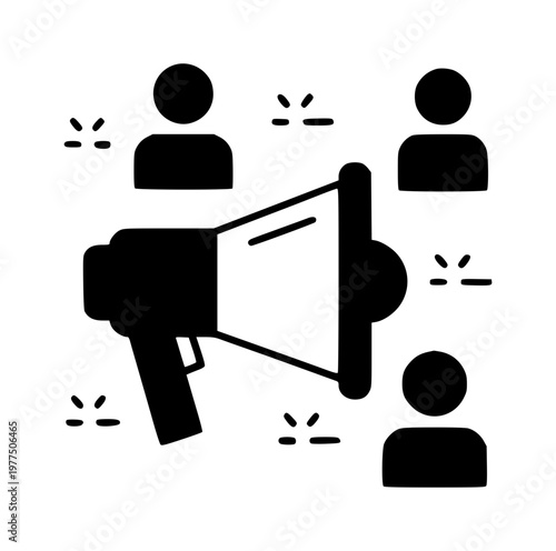 public speaking announcement icon