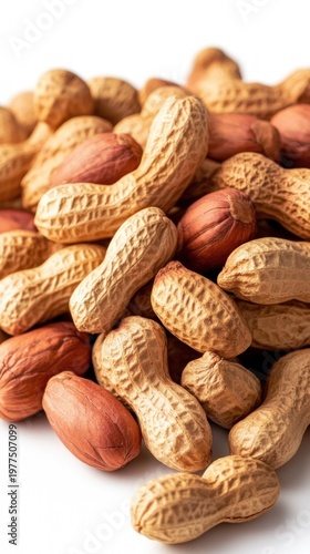 Wallpaper Mural Pile of peanuts on white background Torontodigital.ca