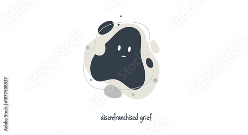 disenfranchised, grey, blob, icon, emoticon, vector