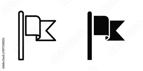 Comparative visual representation of two stylized flag-inspired letter k designs
