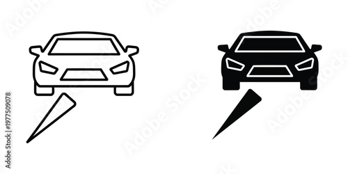 Comparison of vehicle visibility and blind spots in different lighting conditions