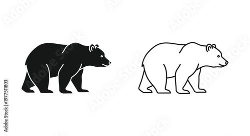 Black vs Brown Bear Comparison Guide Vector