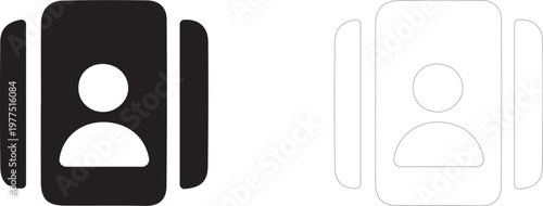 Face ID. Recognition biometrics vector icon.