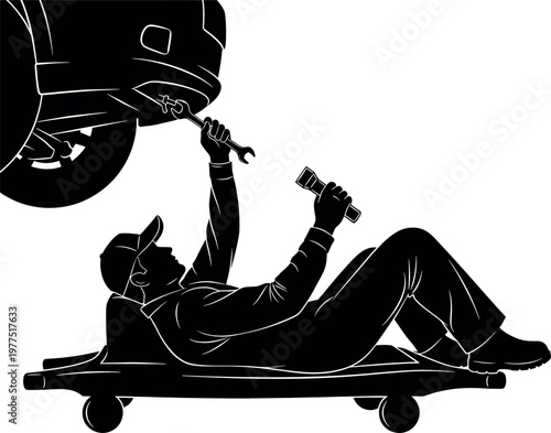 Ancient greek pottery depiction a classical scene of a reclining figure and a large vessel