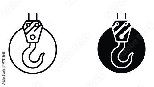 Comparison of hook types used in lifting and rigging equipment with electrical connectors